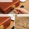 2-Layer Solid Wood Jewelry Box with Lock & Key – Vintage Velvet-Lined Organizer for Rings, Earrings, Necklaces, Bracelets & Watches, Elegant Gift for Women & Men (Light brown velvet)